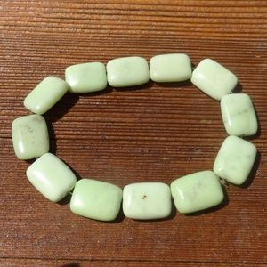 8 Inch Yellow Jasper Gem Stone Bracelet
